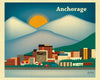 Anchorage, wall art posters by artist Karen Young, Loose Petals city art