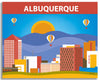 albuquerque large canvas print, albuquerque small canvas wall art, office space for albuquerque new mexico wall art, print, albuquerque wrapped canvas, loose petals canvas prints, karen young artistloose petals city prints