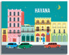 Havana canvas print, Cuban art, Loose Petals canvas by Karen Young