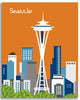 Seattle, Washington - Orange