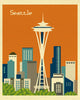 Seattle, Washington - Orange