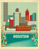 houston texas canvas wrap prints, city prints, travel posters, Karen Young Loose Petals