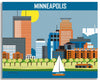 Minneapolis skyline canvas, large Minnesota canvas, Loose Petals City art, artist Karen Young, Minneapolis skyline canvas art print, Minnesota canvas print, Loose Petals Midwest City art, artist Karen Young, ha Minneapolis skyline, handmade Minneapolis gift, high quality Minneapolis souvenirs, Minneapolis wrapped canvas, Minneapolis wedding gift, Minneapolis baby gift,  large Midwest city canvas, large Minnesota canvas, Loose Petals City art, artist Karen Young, Minneapolis skyline art print, Minnesota prin