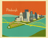 Pittsburgh, Pennsylvania - Orange