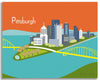 Pittsburgh, Pennsylvania - Orange