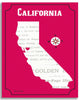 San Francisco, California - State Map