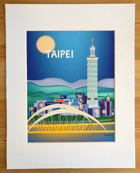 SALE of Taipei, Taiwan - MATTED PRINT