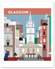 Glasgow poster, Scotland retro travel poster