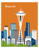 Seattle, Washington - Orange