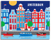 amsterdam skyline gallery wrapped canvas art print