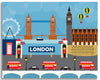 large London wrapped canvas Loose Petals, Karen Young Loose Petals London Skyline Canvas Art Print, London Map, London Underground print, London Nursery Art, Anglophile Canvas gift, London Baby Canvas Print, London Canvas gift, London wall decor, Karen Young Loose Petals London England print