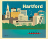 Hartford, Connecticut small print 8 x 10 and 11 x 14