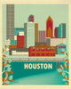 houston texas canvas wrap prints, city prints, travel posters, Karen Young Loose Petals 
