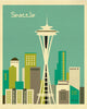 Seattle, Washington - Teal