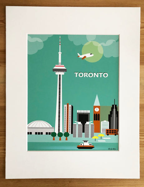 SALE of Toronto, Canada - MATTED PRINT
