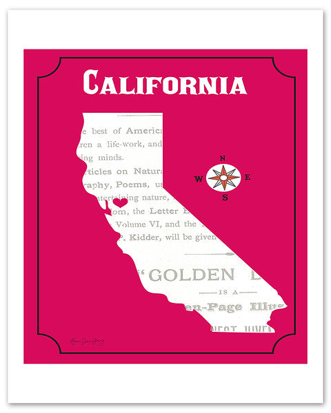 San Francisco, California - State Map
